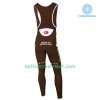 Lang Trägerhose 2018 AG2R La Mondiale Winter Thermal Fleece N002